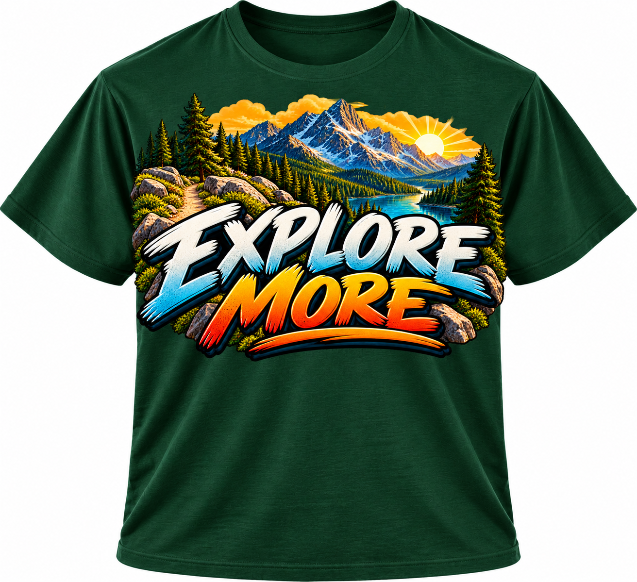 Explore More Mountain Adventure Graphic T-Shirt