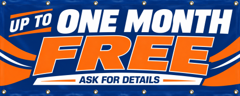 UP TO ONE MONTH FREE – Apartment Banner