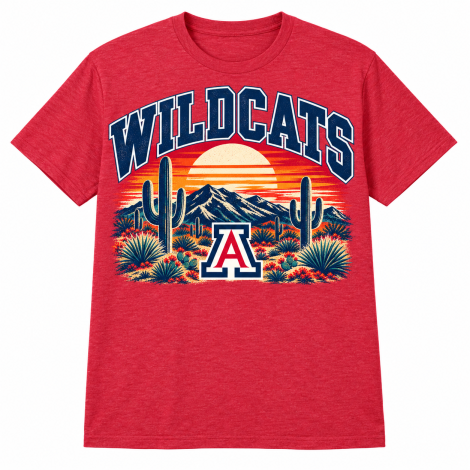 Arizona Wildcats Vintage Desert Sunset T-Shirt