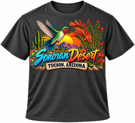 Sonoran Desert Hummingbird – Tucson Arizona Graphic T-Shirt