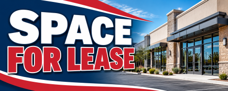 Space For Lease Vinyl Banner