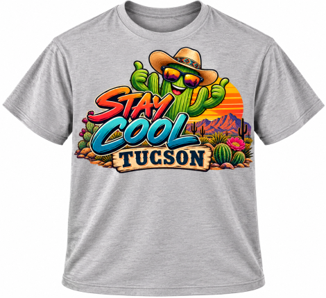 Stay Cool Tucson Cactus Graphic T-Shirt