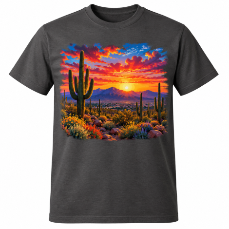 Tucson Desert Sunset Graphic T-Shirt